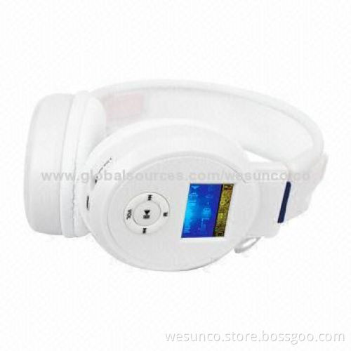 Good SD-Card Wireless Headphone, Supports Memory Card, FM Radio & LCD Display, OEM Orders Welcomed